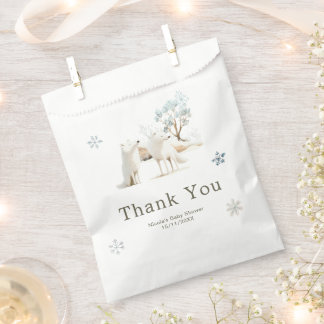 Süße Winter-Arktis-Wolf-Baby-Party Geschenktütchen