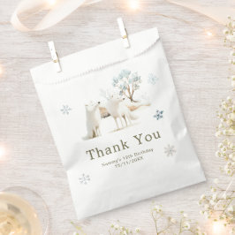 Süße Winter-Arktis-Wolf-Geburtstagsfeier Geschenktütchen