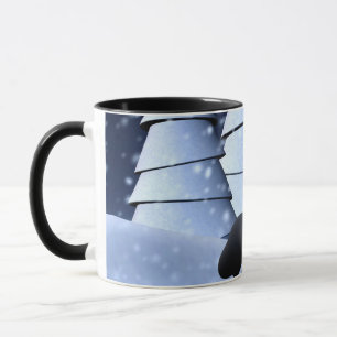Süße Winter-Seemann-Pinguin-Schnee-Feiertag-Kunst Tasse
