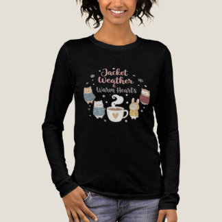 Süße Wintertiere Jacke Wetter Kaffee Liebhaber Gi Tri-Blend Shirt