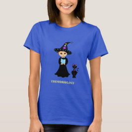 Süße Wissenschaftlerin und Katze T-Shirt