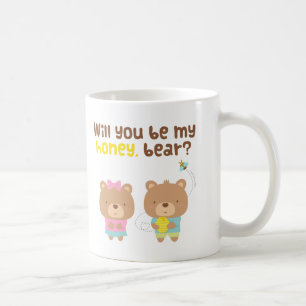 Süße witzige Liebeserklärung Sei mein Honigbär Kaffeetasse