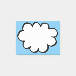 Süße Wolken-Illustration Post-it Klebezettel