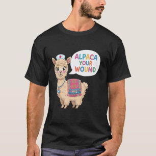 Süße Wundversorgungs-Krankenschwester Alpaka Wundv T-Shirt