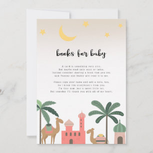 Süße Wüsten-Kamel-Bücher für Baby-Karte Einladung