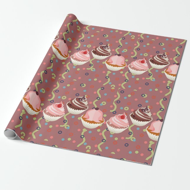 Süße Wüstenmuster Geschenkpapier (Ungerollt)