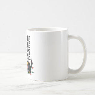 Süße wütende Katze Feiertags-Schal-Lichter Snarky Kaffeetasse
