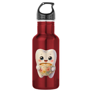 Süße Zahnarzt-Coffee-Liebhaber-Kawaii-Figur Edelstahlflasche