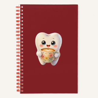 Süße Zahnarzt-Coffee-Liebhaber-Kawaii-Figur Notizbuch
