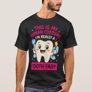 Süße Zahnfee-Kostüm Frauen Kinder Zähne Zahnfee T-Shirt