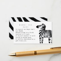 Süße Zebra-Staubblaue Jungen-Baby-Shower-Bücher