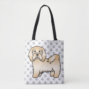 Süße Zeichnung eines Havanese-Hundes mit Rehfarbe