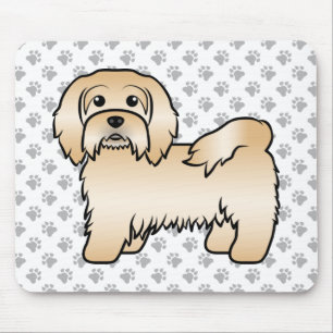 Süße Zeichnung eines rehbraunen Havanese Hundes Mousepad