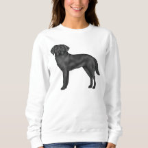 Süße Zeichnung eines schwarzen Labrador Retrievers