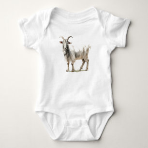 Süße Ziegen-Baby-Body – Lustiger Bauernhof-Tier-Ba Baby Strampler