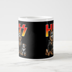 Süße Zisch-Katzen Rocken Kätzchen Kitty Rocking Mu Jumbo-Tasse
