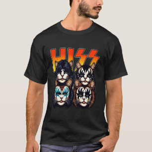 Süße Zisch-Katzen Rocken Kätzchen Kitty Rocking Mu T-Shirt