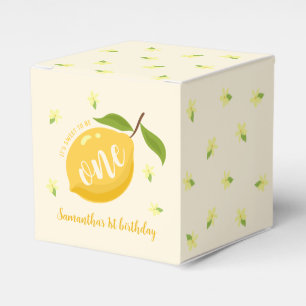 Süße Zitrone Citrus 1. Geburtstag Geschenkschachtel