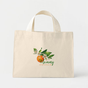 Süße Zitrus-Mama-To-Be-Baby-Shower-Tasche Mini Stoffbeutel