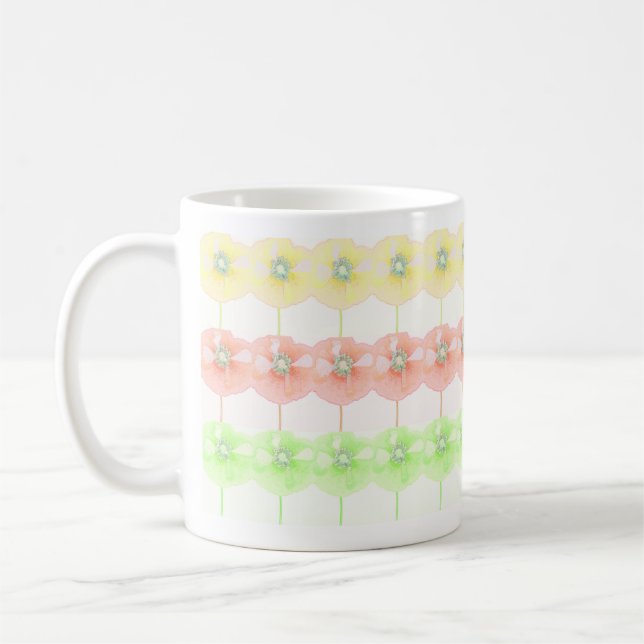 Süße Zitrusmohnblumen ... Tasse (Links)