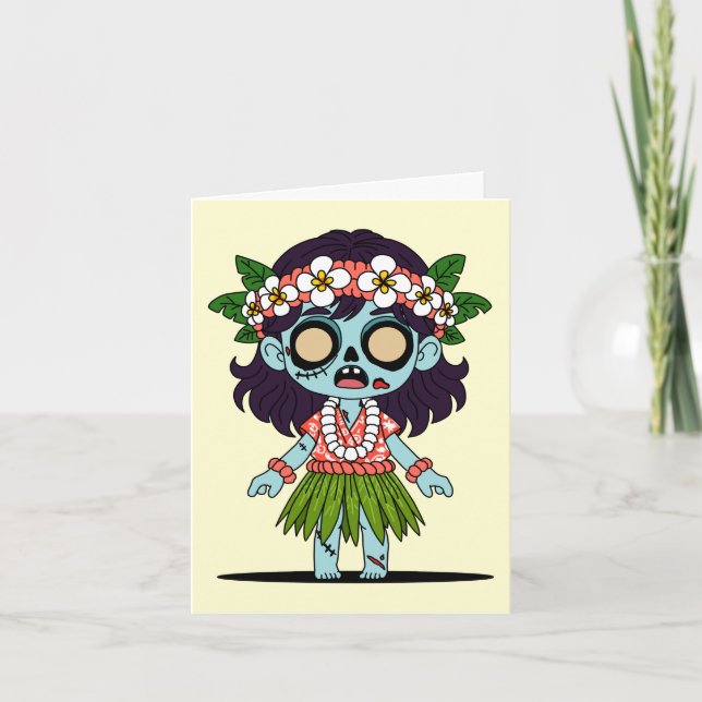 Süße Zombie-Hawaiianerin (Vorderseite)