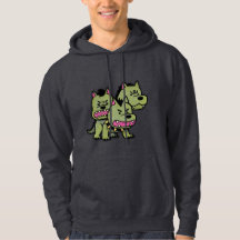 Süße Zombie-Hunde Halloween Kapuzenpullover – Lust