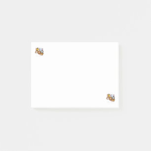 Süße Zoo-Tiere Elefant und Giraffe Illustration Post-it Klebezettel