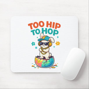Süße Zu hip zum Hopp Hasen Illustration Mousepad