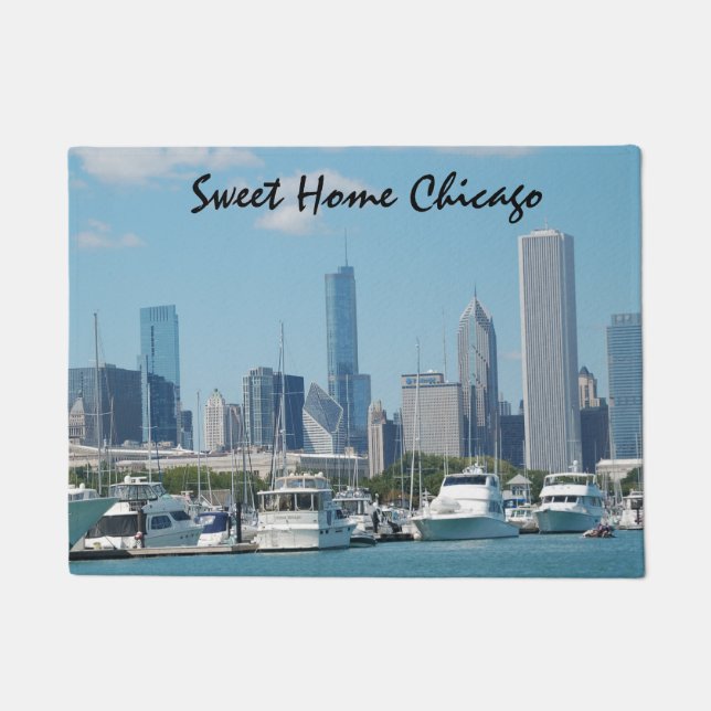 süße Zuhausechicago-Fußmatte Fußmatte (Vorderseite)