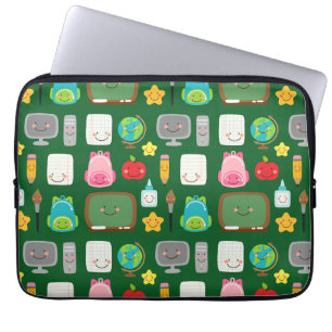 Süße Zur-Schule-Kawaii-Klassenzimmer-Ausrüstung Laptopschutzhülle
