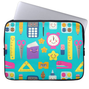 Süße Zur-Schule-Kawaii-Klassenzimmer-Ausrüstung Laptopschutzhülle