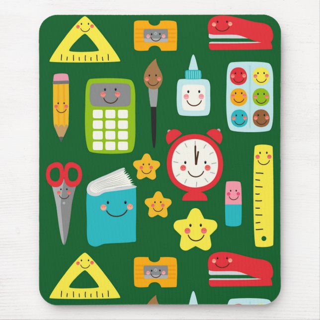 Süße Zur-Schule-Kawaii-Klassenzimmer-Ausrüstung Mousepad (Vorne)