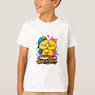 Süße Zurück-in-die-Schule-Freunde Lernen-Design T-Shirt