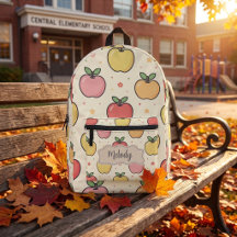 Süße Zurück zur Schule Äpfel Muster