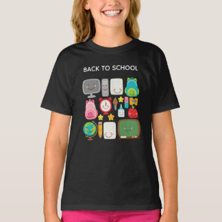 Süße Zurück zur Schule Kawaii Klassenzimmerbedarf T-Shirt