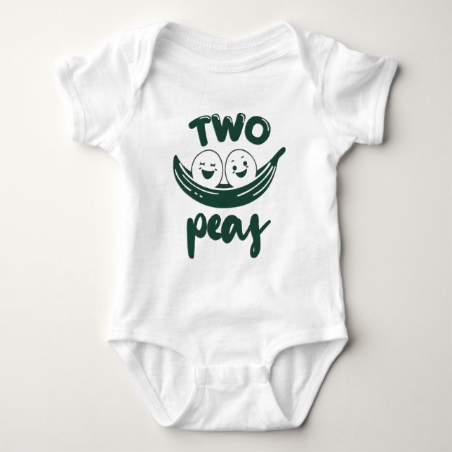 Süße Zwillinge Baby Strampler (Vorderseite)