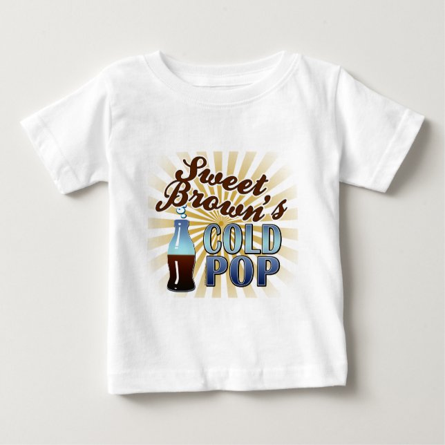Süßen Browns kalter Pop Baby T-shirt (Vorderseite)