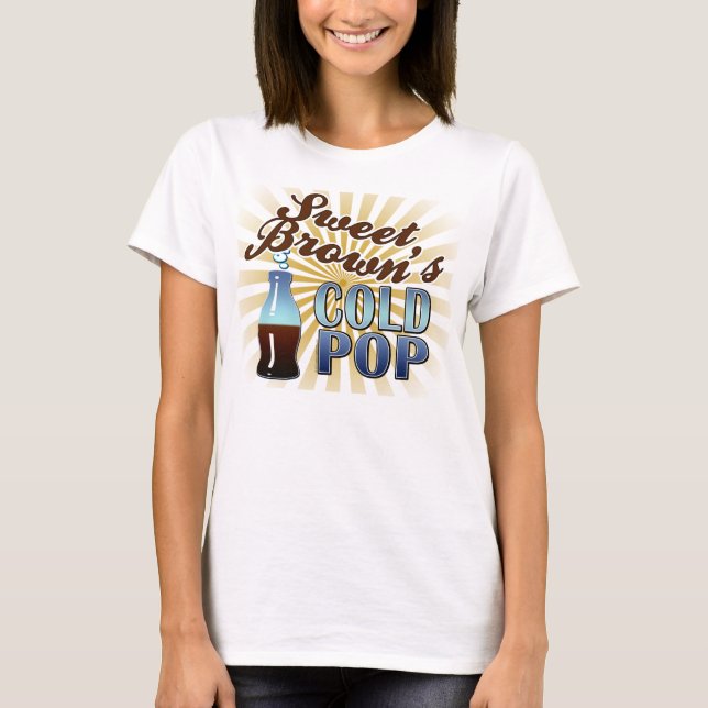 Süßen Browns kalter Pop T-Shirt (Vorderseite)