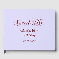 Süßer 16. Geburtstag lila pastell mauve retro Name