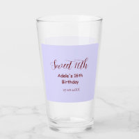 Süßer 16. Geburtstag lila pastell mauve retro name