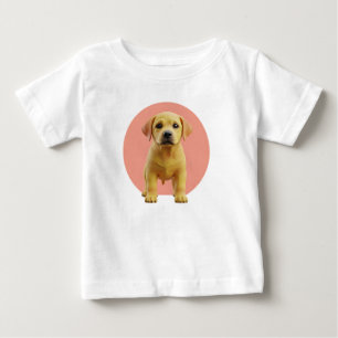 Süßer 3D-Golden-Retriever-Welpe-Charakter Baby T-shirt