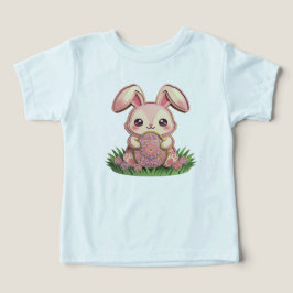 Süßer 3D-Papier-Schnitt rosa Osterhase mit Mandala