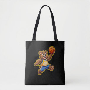 Süßer 3D-Teddybär spielt Basketball – Lieblich S