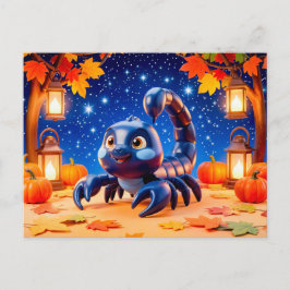 Süßer 3D-Zodiak-Skorpion-Charakter Postkarte