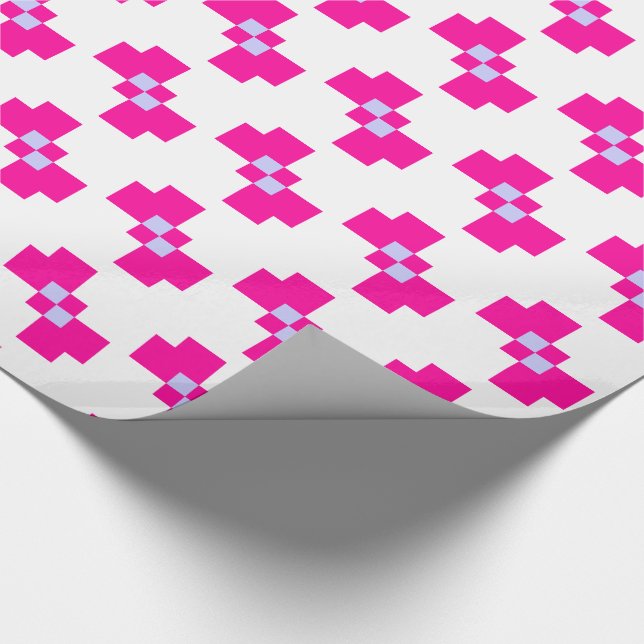 Süßer 8-Bit-Pixel-Bogen Geschenkpapier (Ecke)