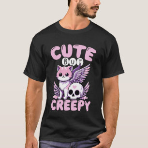 Süßer aber gruseliger Pastell-Goth-Flügelkatzensch T-Shirt