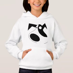 Süßer abstrakter Welpen-Hunde-Pullover für Mädchen Hoodie