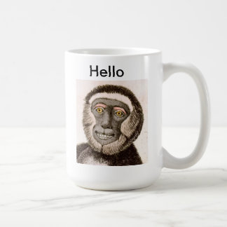 Süßer Affe MUG - Hallo Tasse