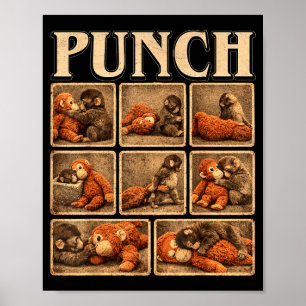Süßer Affe schlägt Baby Poster