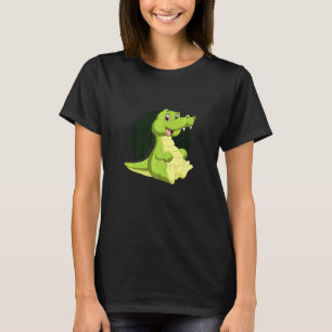 Süßer Alligator Reptilien Zoo Tiere Teiche Krokodi T-Shirt